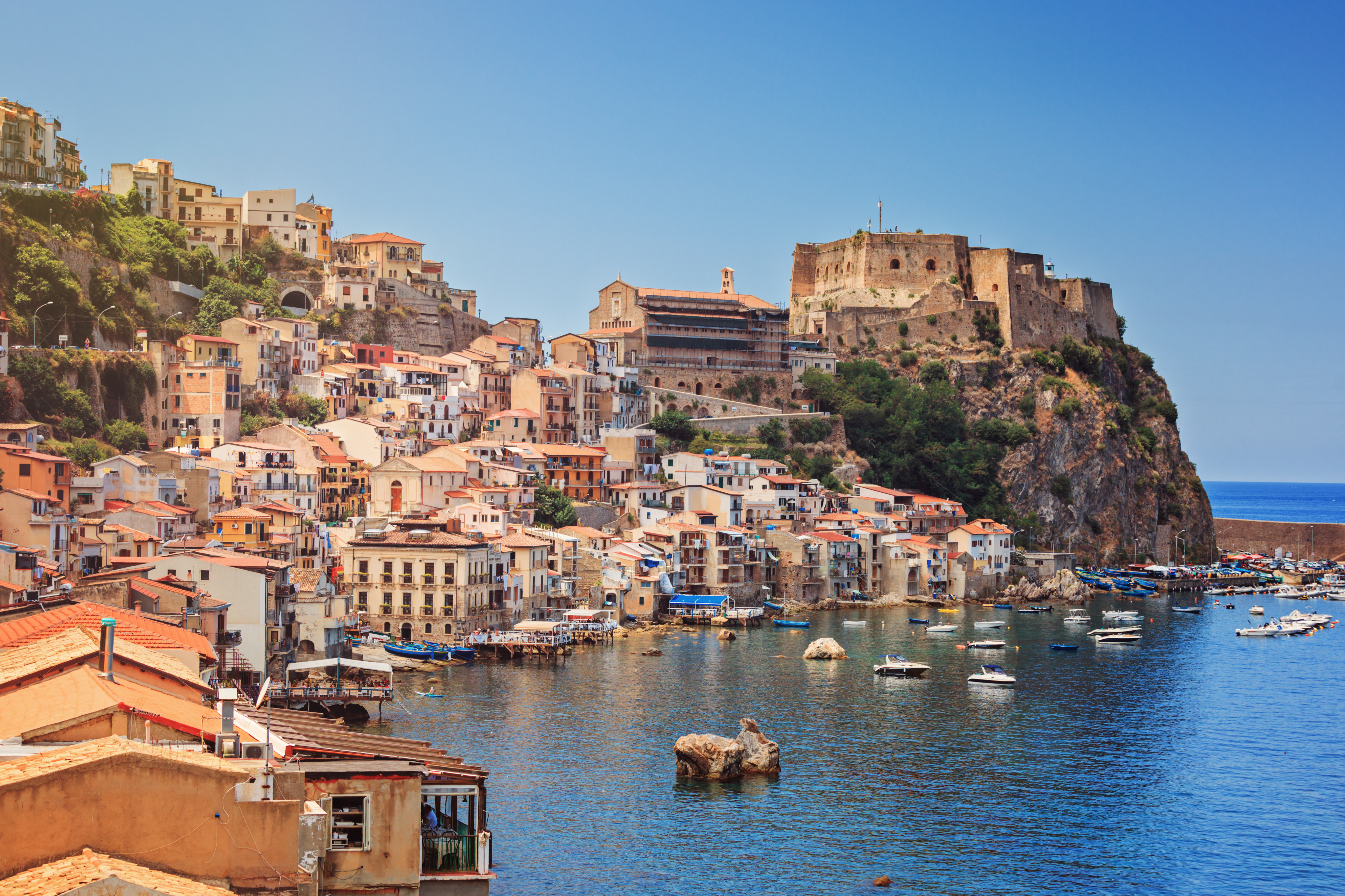 Calabrian coastal landscape between Reggio Calabria and Lamezia