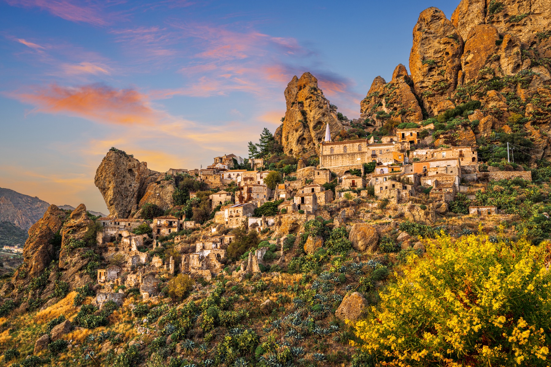 Pentedattilo in the Grecanic Area of Calabria