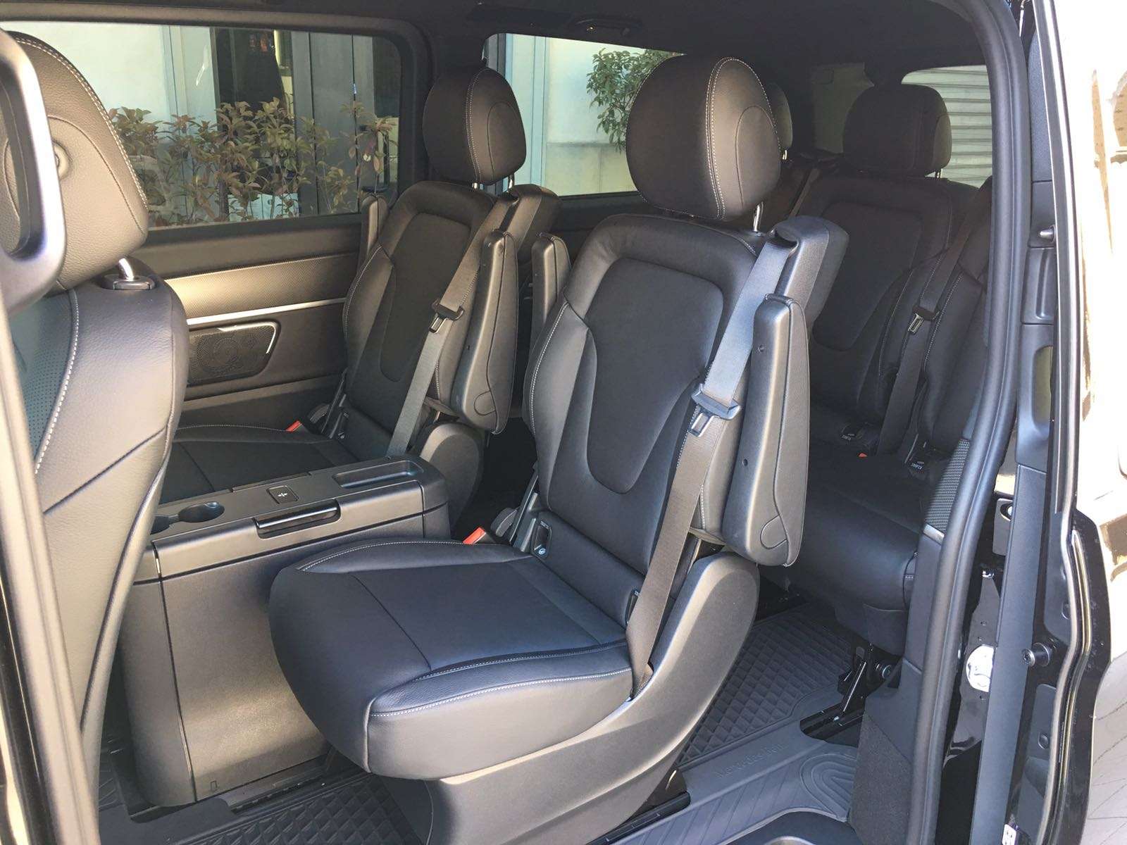 Mercedes-Benz V-Class premium leather passenger seating