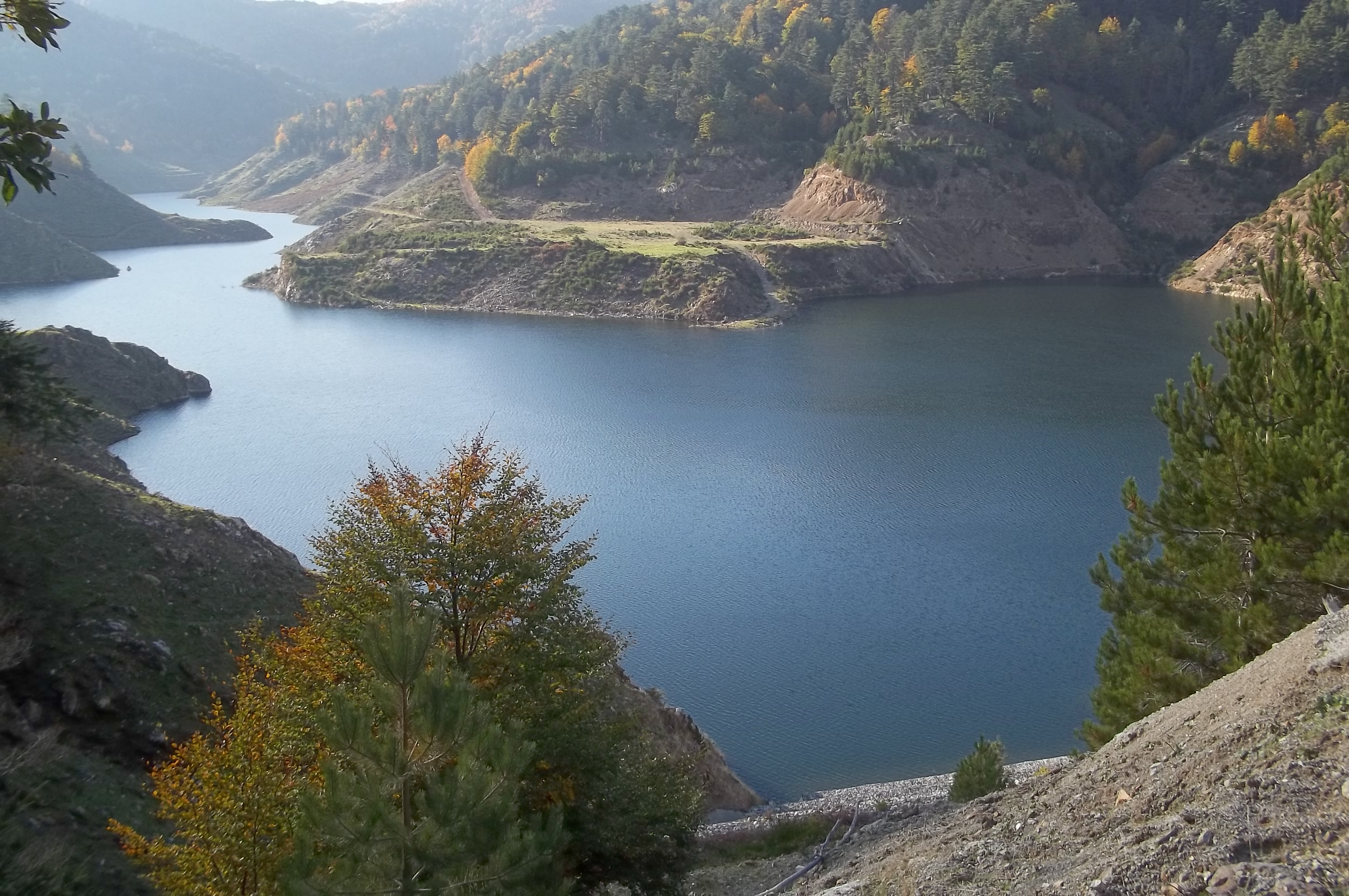 Mountain lake landscape in Aspromonte National Park